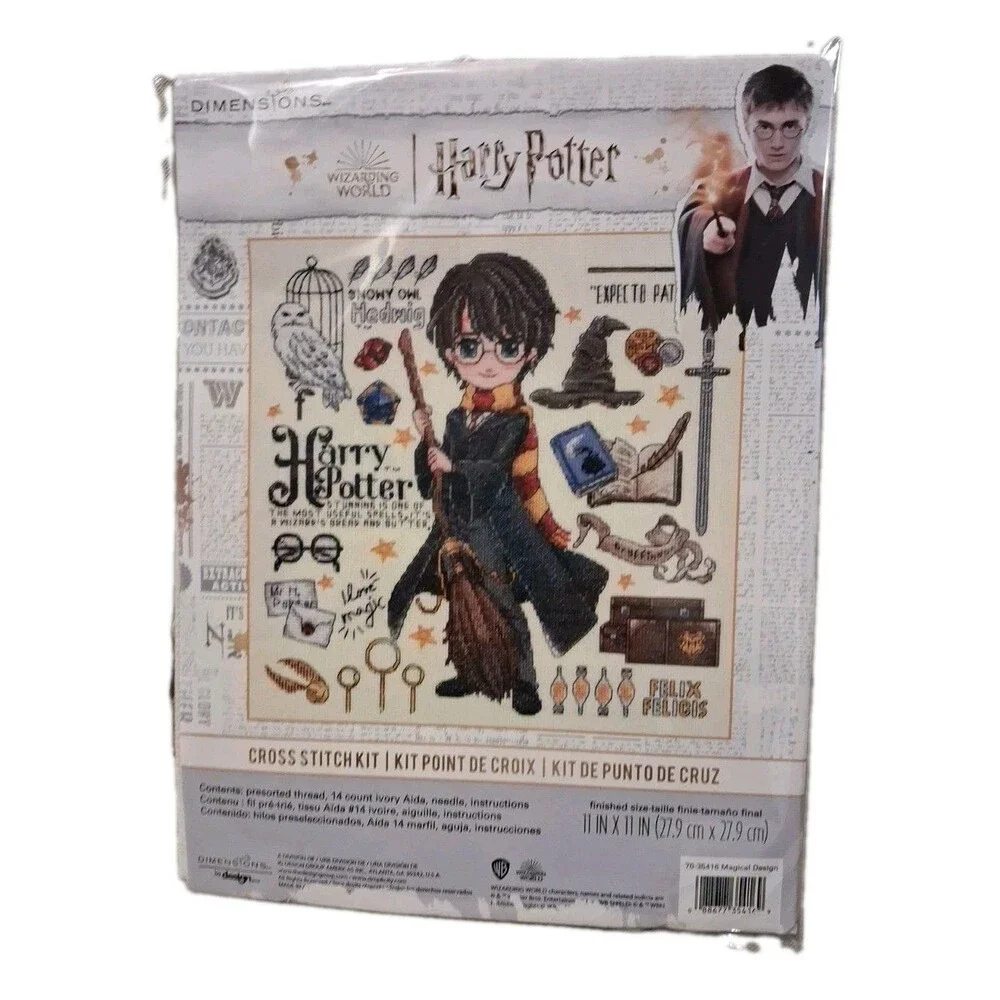 Dimensions Counted Cross Stitch Kit - Harry Potter Magical Design Open Box